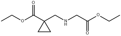 ethyl 1-((2-ethoxy-2-oxoethylaMino)Methyl)cyclopropanecarboxylate Struktur