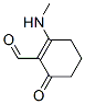 1-Cyclohexene-1-carboxaldehyde, 2-(methylamino)-6-oxo- (9CI) Struktur