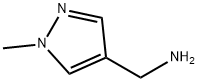 (1-メチル-1H-ピラゾール-4-イル)メチルアミン 化学構造式