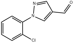 1-(2-クロロフェニル)-1H-ピラゾール-4-カルブアルデヒド 化学構造式