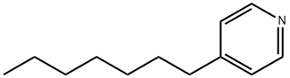 4-ヘプチルピリジン 化学構造式
