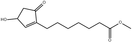 3-羟基-5-羰基-1-环戊烯-1-庚酸甲酯,40098-26-8,结构式