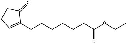 5-オキソ-1-シクロペンテン-1-ヘプタン酸エチル 化学構造式