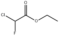 クロロフルオロ酢酸エチル 化学構造式