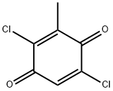 2,5-ジクロロ-3-メチル-1,4-ベンゾキノン 化学構造式
