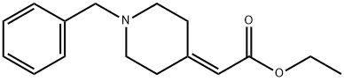2-(1-ベンジル-4-ピペリジニリデン)酢酸エチル 化学構造式