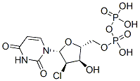 2'-chloro-2'-deoxyuridine 5'-diphosphate 化学構造式