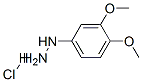 (3,4-ジメトキシフェニル)ヒドラジン·塩酸塩 化学構造式