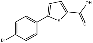 5-(4-BROMOPHENYL)THIOPHENE-2-CARBOXYLIC&, 40133-13-9, 结构式