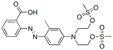 2-[[4-[Bis[2-[(methylsulfonyl)oxy]ethyl]amino]-2-methylphenyl]azo]benzoic acid,40136-85-4,结构式