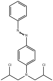 N,N-Bis(2-chloropropyl)-4-(phenylazo)benzenamine Structure