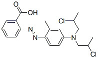 2-[[4-[Bis(2-chloropropyl)amino]-2-methylphenyl]azo]benzoic acid 结构式