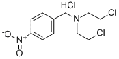 N,N-bis(2-Chloroethyl)-p-nitro-benzylamine hydrochloride Structure