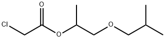1-methyl-2-(2-methylpropoxy)ethyl chloroacetate Struktur
