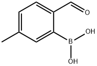 2-醛基-5-甲基苯硼酸,40138-17-8,结构式