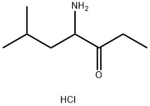 3-Heptanone, 4-amino-6-methyl-, hydrochloride Struktur
