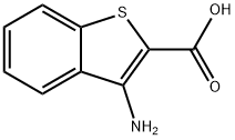 3-アミノベンゾ[B]チオフェン-2-カルボン酸 化学構造式
