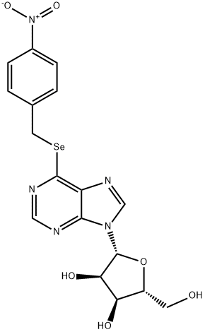 SE-(P-NITROBENZYL)-6-SELENO-INOSINE Structure