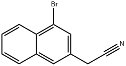 2-(4-溴萘-2-基)乙腈, 401469-73-6, 结构式