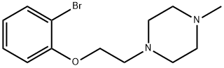 1-[2-(2-BROMOPHENOXY)ETHYL]-4-METHYLPIPERAZINE 结构式