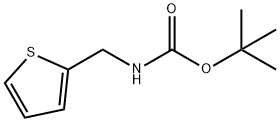 N-(噻吩-2-基甲基)氨基甲酸叔丁酯 结构式