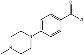 4-(4-メチルピペラジン-1-イル)ベンゾイルクロリド 化学構造式