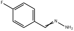 Benzaldehyde, 4-fluoro-, hydrazone (9CI) 化学構造式