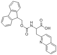 FMOC-3-(2-喹啉基)-DL-ALA-OH 结构式