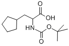 BOC-Β-シクロペンチル-DL-アラニン 化学構造式
