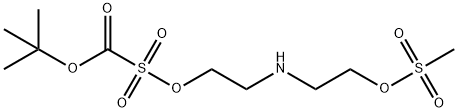N-Boc-N,N-Bis{2-[(methanesulfonyl)oxy]ethyl}amine Structure