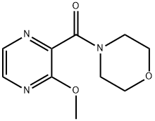 (3-甲氧基吡嗪-2-基)(N-吗啉基)甲酮, 40155-25-7, 结构式