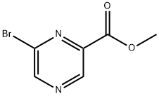 6-ブロモピラジン-2-カルボン酸メチル 化学構造式