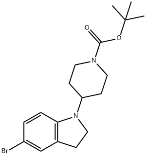tert-butyl 4-(5-bromo-2,3-dihydro-1H-indol-1-yl)piperidine-1-carboxylate