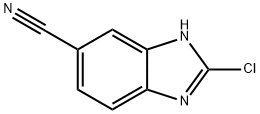 1H-Benzimidazole-5-carbonitrile,2-chloro-(9CI) Struktur