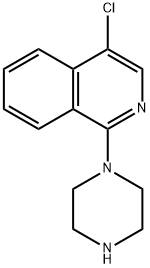 4-CHLORO-1-(PIPERAZIN-1-YL)ISOQUINOLINE Structure