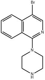 4-BROMO-1-(PIPERAZIN-1-YL)ISOQUINOLINE Structure