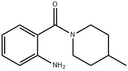 (2-アミノフェニル)(4-メチル-1-ピペリジニル)メタノン 化学構造式