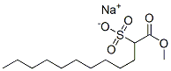 sodium 1-methyl 2-sulphonatododecanoate Structure