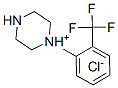 1-[2-(trifluoromethyl)phenyl]piperazinium chloride Struktur
