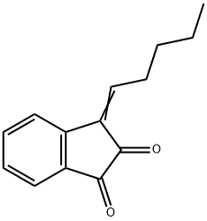 1H-Indene-1,2(3H)-dione, 3-pentylidene- (9CI) Structure