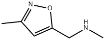 N-メチル-N-[(3-メチルイソキサゾール-5-イル)メチル]アミン 化学構造式
