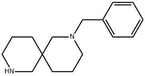 2-ベンジル-2,8-ジアザスピロ[5.5]ウンデカン 化学構造式