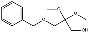 3-ベンジルオキシ-2,2-ジメトキシ-1-プロパノール 化学構造式