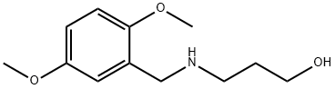 3-(2,5-二甲氧基-苄基胺基)-丙烷-1-醇, 40171-91-3, 结构式
