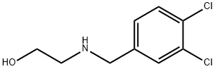 N-(3,4-ジクロロベンジル)エタノールアミン 化学構造式