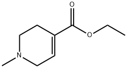 1-メチル-1,2,3,6-テトラヒドロ-4-ピリジンカルボン酸エチル 化学構造式