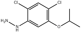 2,4-二氯-5-异丙氧基苯肼, 40178-22-1, 结构式