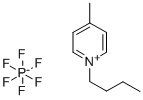 1-丁基-4-甲基吡啶六氟磷酸盐, 401788-99-6, 结构式