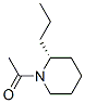 Piperidine, 1-acetyl-2-propyl-, (2R)- (9CI) Structure