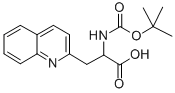 BOC-3-(2-QUINOLYL)-DL-ALA-OH, 401813-49-8, 结构式